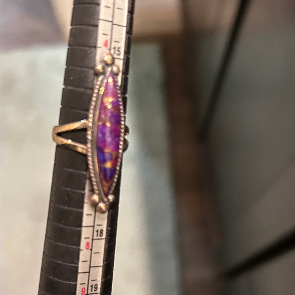 Elegant Purple Marquise Women's Ring